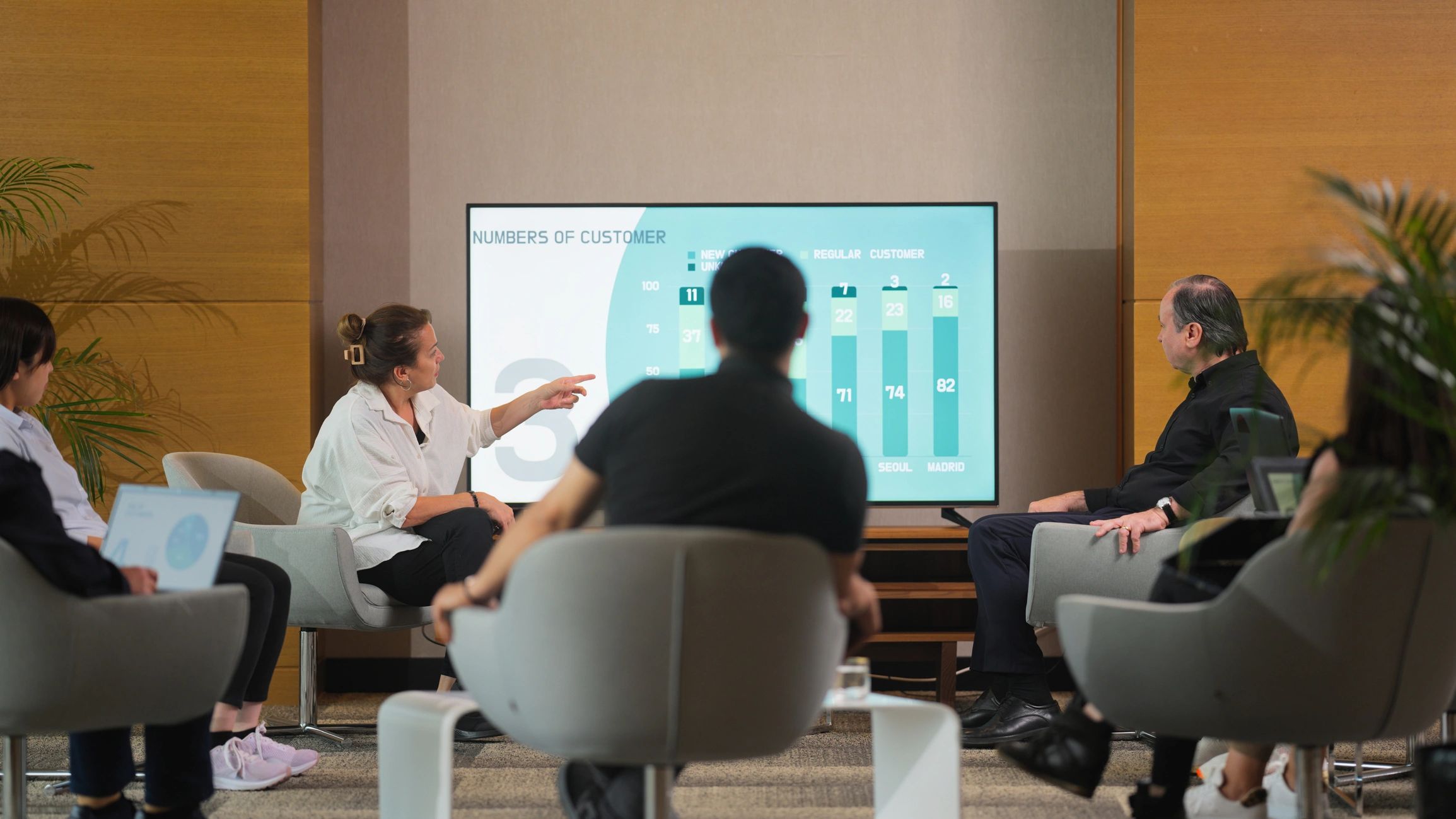 Business team in a strategy meeting